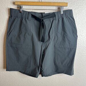 DG-35 Kohls Mens Outdoor Cargo Shorts Size 36 Gray With Adjustable Belt